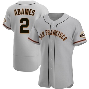 Men's San Francisco Giants Willy Adames Authentic Gray Road Jersey