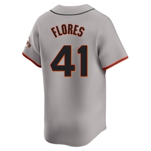Men's San Francisco Giants Wilmer Flores Limited Gray Away Jersey