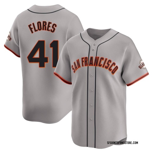 Men's San Francisco Giants Wilmer Flores Limited Gray Away Jersey