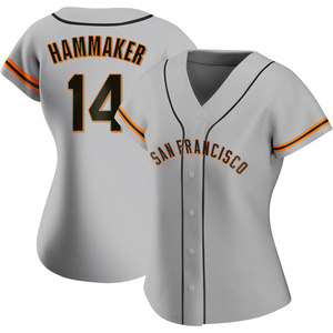 Women's San Francisco Giants Atlee Hammaker Authentic Gray Road Jersey