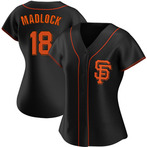Women's San Francisco Giants Bill Madlock Replica Black Alternate Jersey