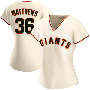 Women's San Francisco Giants Gary Matthews Replica Cream Home Jersey
