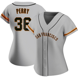 Women's San Francisco Giants Gaylord Perry Replica Gray Road Jersey