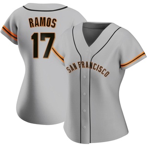 Women's San Francisco Giants Heliot Ramos Authentic Gray Road Jersey