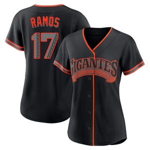Women's San Francisco Giants Heliot Ramos Replica Black Alternate Jersey