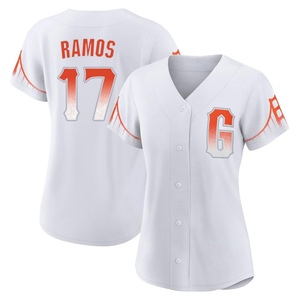 Women's San Francisco Giants Heliot Ramos Replica White 2021 City Connect Jersey