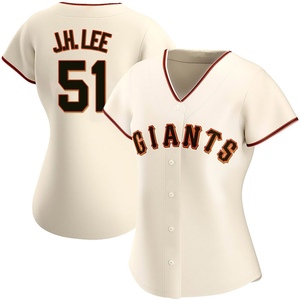 Women's San Francisco Giants Jung Hoo Lee Authentic Cream Home Jersey