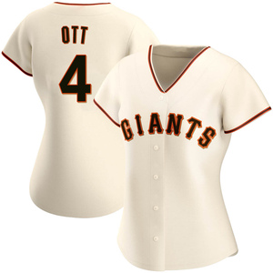Women's San Francisco Giants Mel Ott Replica Cream Home Jersey