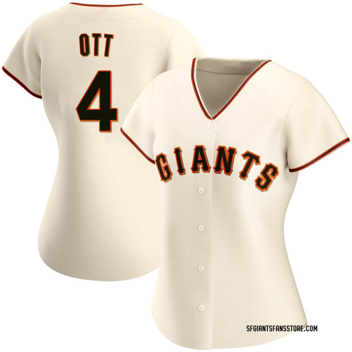 Women's San Francisco Giants Mel Ott Replica Cream Home Jersey