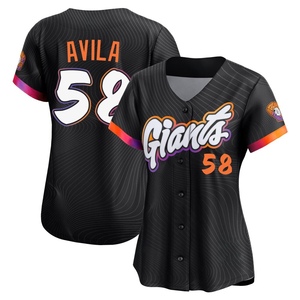 Women's San Francisco Giants Nick Avila Limited Anthracite 2025 City Connect Jersey