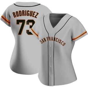 Women's San Francisco Giants Randy Rodriguez Authentic Gray Road Jersey