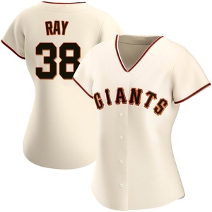 Women's San Francisco Giants Robbie Ray Authentic Cream Home Jersey