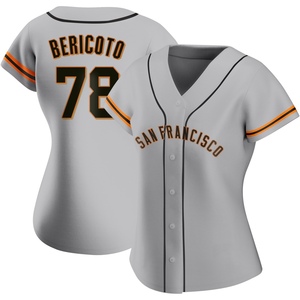 Women's San Francisco Giants Victor Bericoto Authentic Gray Road Jersey
