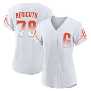 Women's San Francisco Giants Victor Bericoto Authentic White 2021 City Connect Jersey
