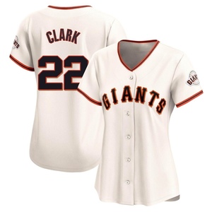 Women's San Francisco Giants Will Clark Limited Cream Home Jersey