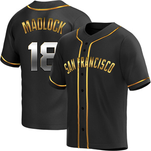 Youth San Francisco Giants Bill Madlock Replica Black Golden Alternate Jersey