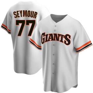 Youth San Francisco Giants Carson Seymour Replica White Home Cooperstown Collection Jersey