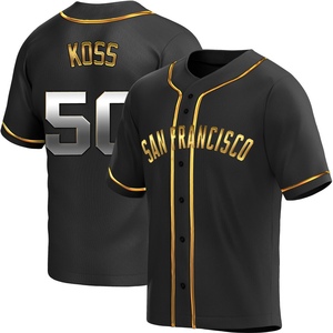 Youth San Francisco Giants Christian Koss Replica Black Golden Alternate Jersey