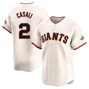 Youth San Francisco Giants Curt Casali Limited Cream Home Jersey