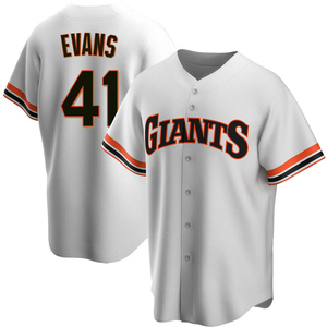 Youth San Francisco Giants Darrell Evans Replica White Home Cooperstown Collection Jersey