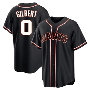 Youth San Francisco Giants Drew Gilbert Replica Black Fashion Out Jersey