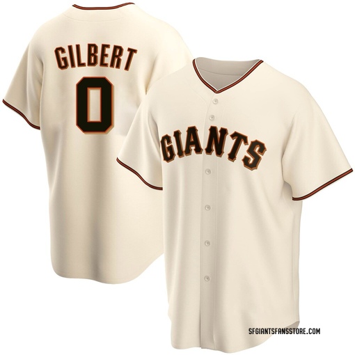 Youth San Francisco Giants Drew Gilbert Replica Cream Home Jersey
