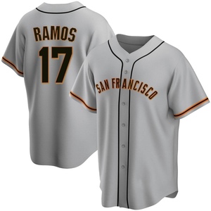 Youth San Francisco Giants Heliot Ramos Replica Gray Road Jersey