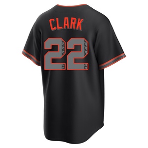 Youth San Francisco Giants Jack Clark Replica Black Alternate Jersey