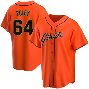 Youth San Francisco Giants Jason Foley Replica Orange Alternate Jersey