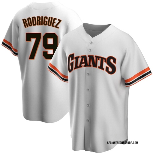 Youth San Francisco Giants Jesus Rodriguez Replica White Home Cooperstown Collection Jersey