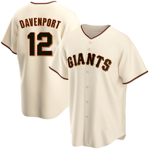 Youth San Francisco Giants Jim Davenport Replica Cream Home Jersey