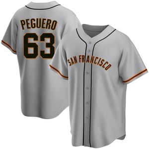 Youth San Francisco Giants Joel Peguero Replica Gray Road Jersey