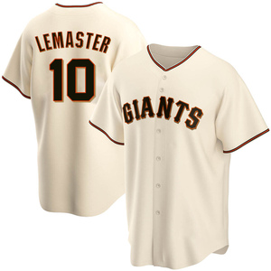 Youth San Francisco Giants Johnnie Lemaster Replica Cream Home Jersey