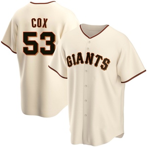 Youth San Francisco Giants Jonah Cox Replica Cream Home Jersey