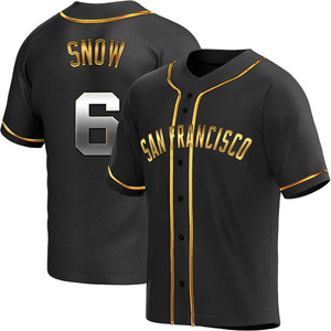 Youth San Francisco Giants J.t. Snow Replica Black Golden Alternate Jersey
