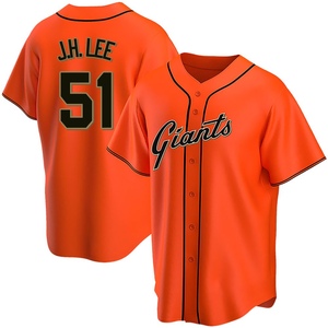 Youth San Francisco Giants Jung Hoo Lee Replica Orange Alternate Jersey