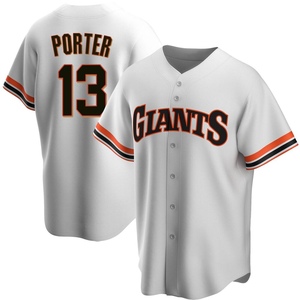 Youth San Francisco Giants Logan Porter Replica White Home Cooperstown Collection Jersey