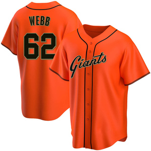 Youth San Francisco Giants Logan Webb Replica Orange Alternate Jersey