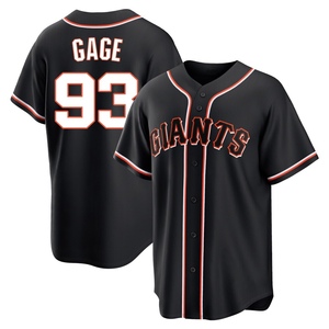 Youth San Francisco Giants Matt Gage Replica Black Fashion Out Jersey