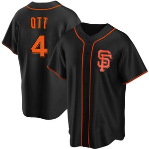 Youth San Francisco Giants Mel Ott Replica Black Alternate Jersey