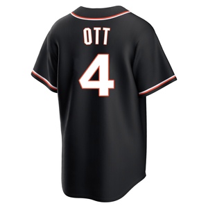 Youth San Francisco Giants Mel Ott Replica Black Fashion Out Jersey