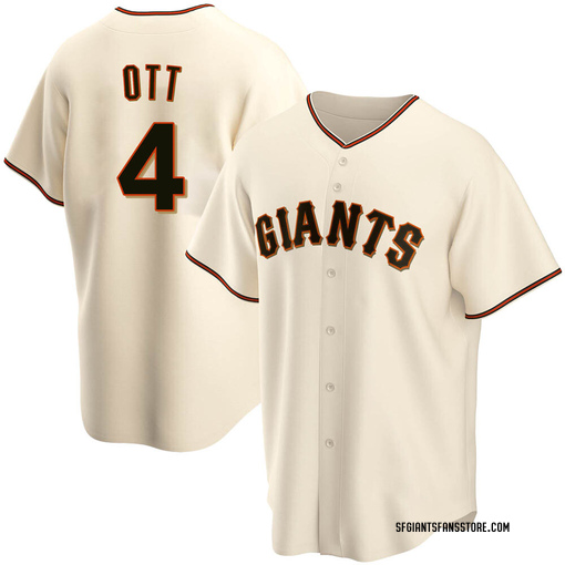 Youth San Francisco Giants Mel Ott Replica Cream Home Jersey