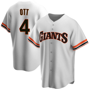 Youth San Francisco Giants Mel Ott Replica White Home Cooperstown Collection Jersey