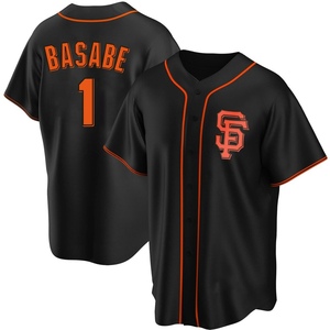 Youth San Francisco Giants Osleivis Basabe Replica Black Alternate Jersey