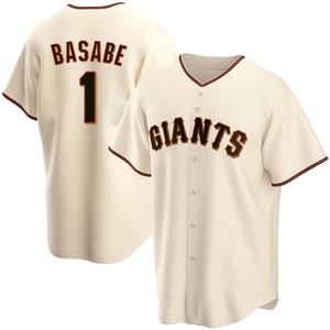 Youth San Francisco Giants Osleivis Basabe Replica Cream Home Jersey