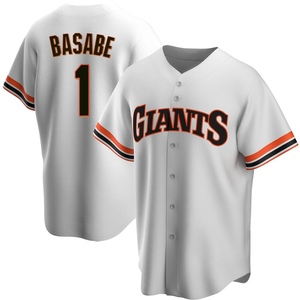 Youth San Francisco Giants Osleivis Basabe Replica White Home Cooperstown Collection Jersey