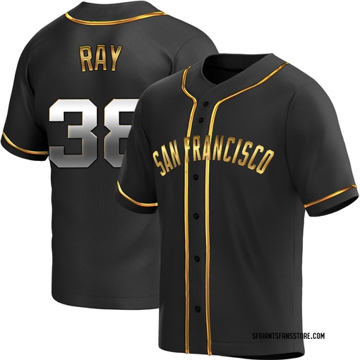 Youth San Francisco Giants Robbie Ray Replica Black Golden Alternate Jersey