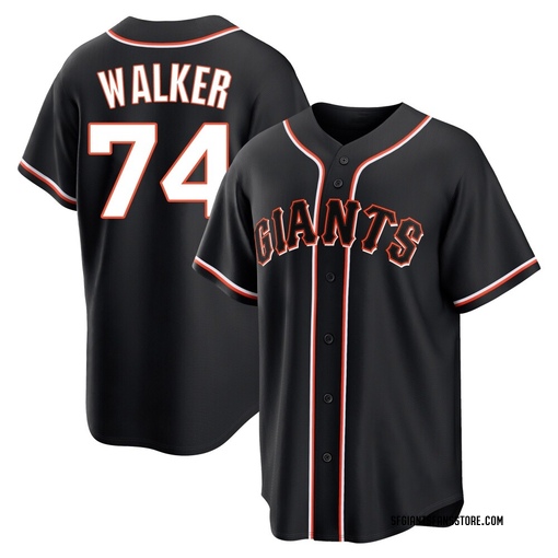 Youth San Francisco Giants Ryan Walker Replica Black Fashion Out Jersey