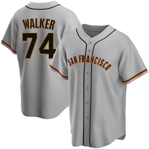 Youth San Francisco Giants Ryan Walker Replica Gray Road Jersey