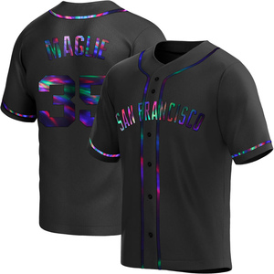 Youth San Francisco Giants Sal Maglie Replica Black Holographic Alternate Jersey